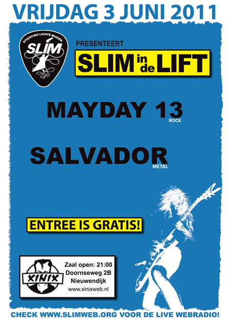 Poster SLIM In de Lift 3 juni 2011