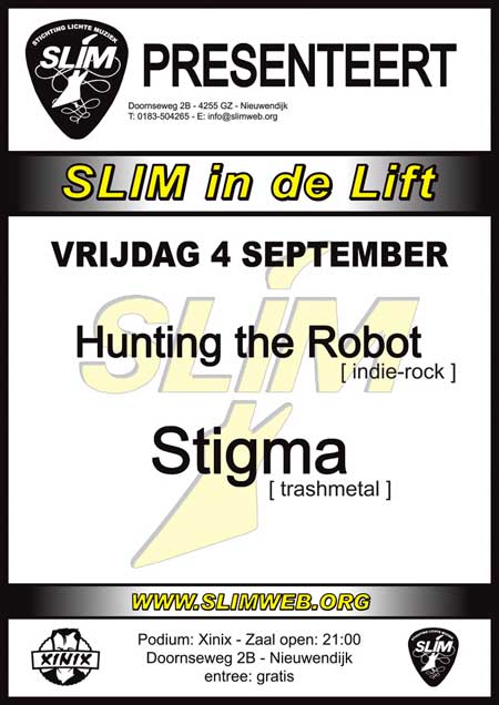 Poster SLIM In de Lift 4 september 2009