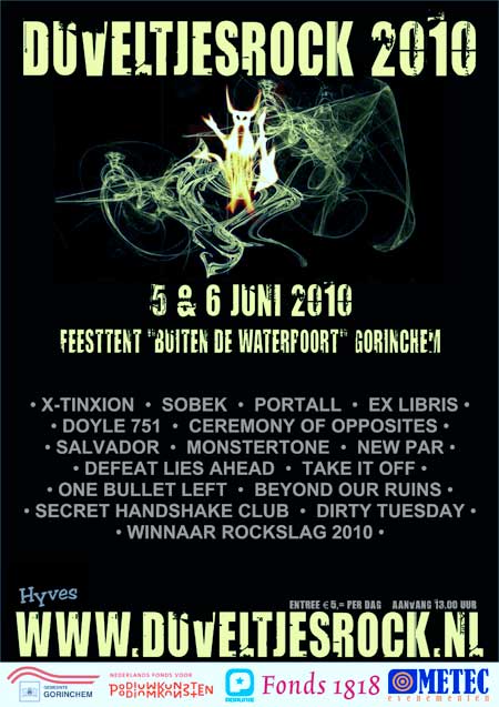 Poster Duveltjesrock 2010 in Gorinchem