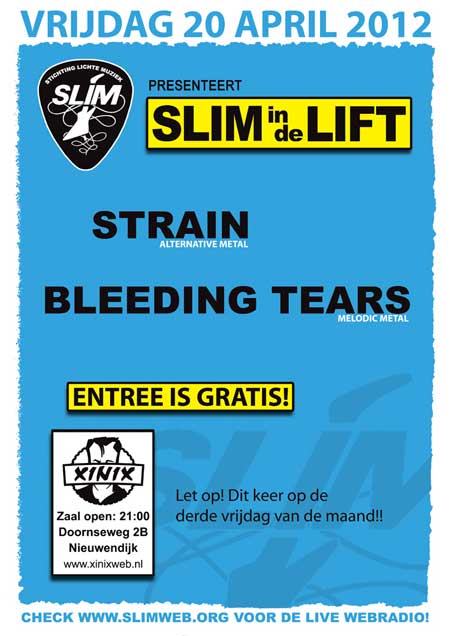 Poster SLIM In de Lift 20 april 2012