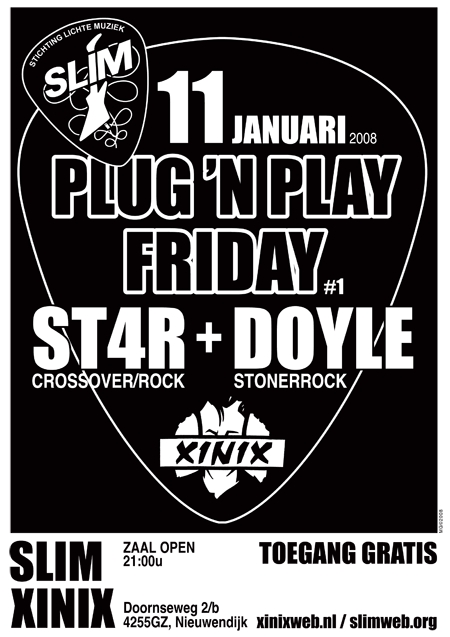 Flyer Plug 'n Play 11 januari 2008