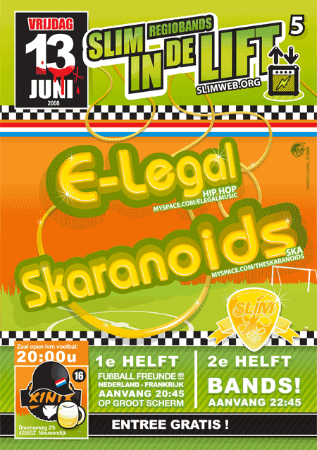Poster SLIM In de Lift 13 juni 2008