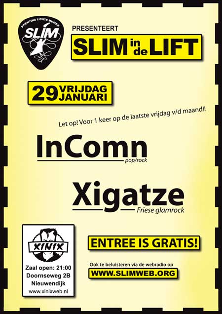 Poster SLIM In de Lift 29 januari 2010