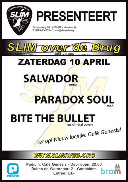 Poster SLIM over de brug 10 april 2010